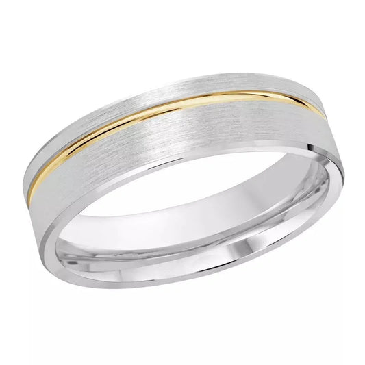 Malo Rings - 14K Two Tone Wedding Band #PL-281-6WY-01 |