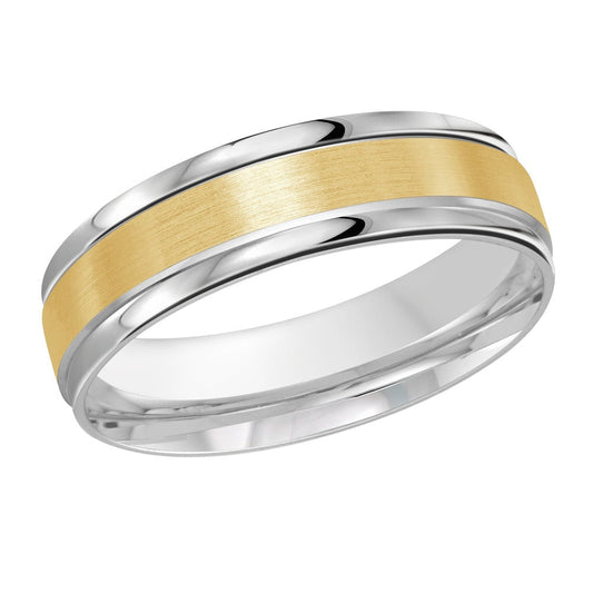 Malo Rings - 14K Two Tone Wedding Band #PL-031-6WY-01 |