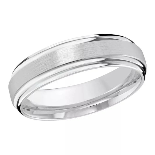 Malo Rings - 14K White Gold Wedding Band #PL-058-6W-01 |