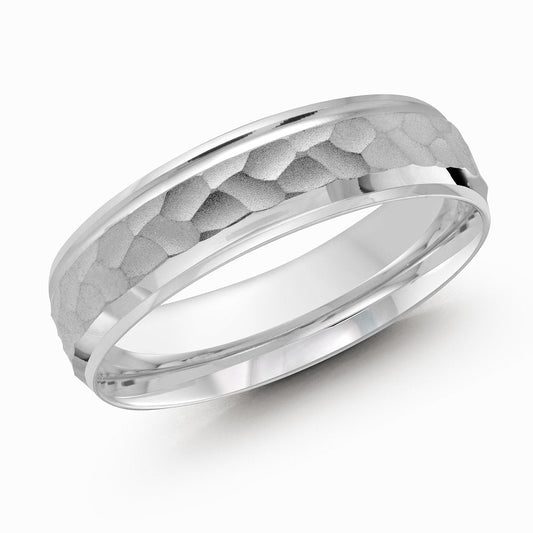 Malo Rings - 14K White Gold Wedding Band #PL-082-6W-02 |