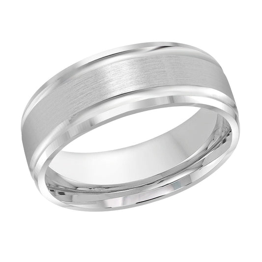 Malo Rings - 14K White Gold Wedding Band #PL-411-8W-01 |