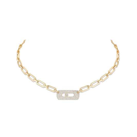 Messika 18K Yellow Gold Diamond My Move Necklace