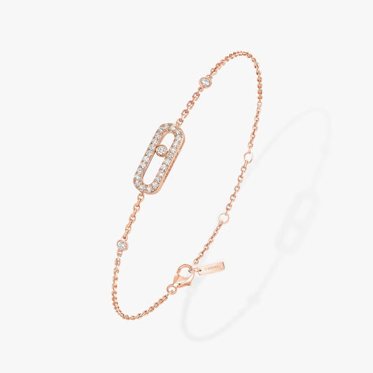 Messika Bracelets - Rose Gold Diamond Bracelet - MOVE UNO