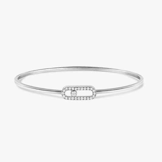 Messika Bracelets - White Gold Diamond Bracelet - MOVE UNO