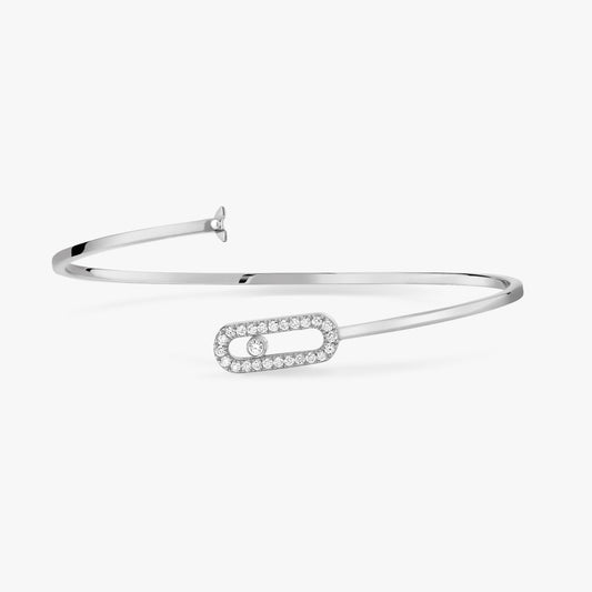 Messika Bracelets - White Gold Diamond Bracelets - MOVE UNO