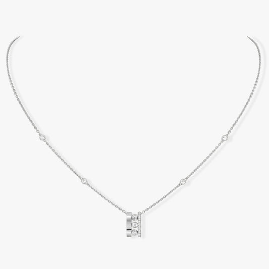 Messika Necklaces - White Gold Diamond Necklace - MOVE