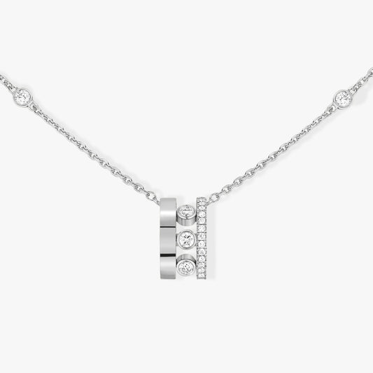 Messika Necklaces - White Gold Diamond Necklace - MOVE
