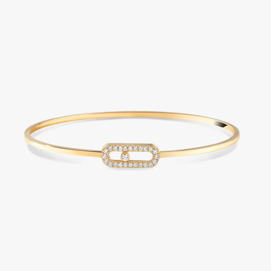 Messika Bracelets - Yellow Gold Diamond Bracelet - MOVE UNO