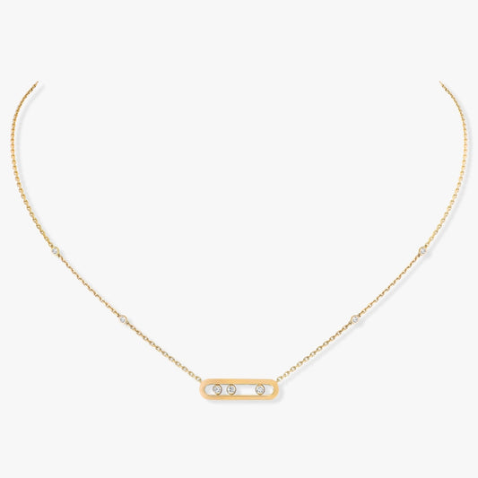 Messika - 18K Yellow Gold Diamond Necklace BABY MOVE |