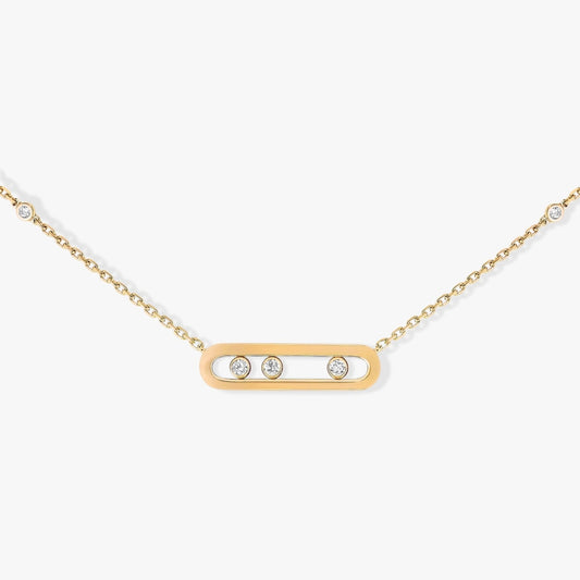Messika - 18K Yellow Gold Diamond Necklace BABY MOVE |