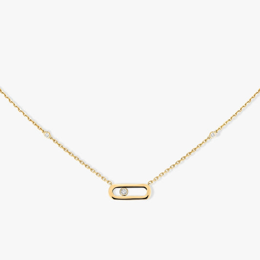 Messika Necklaces - Yellow Gold Diamond Necklace - GOLD MOVE