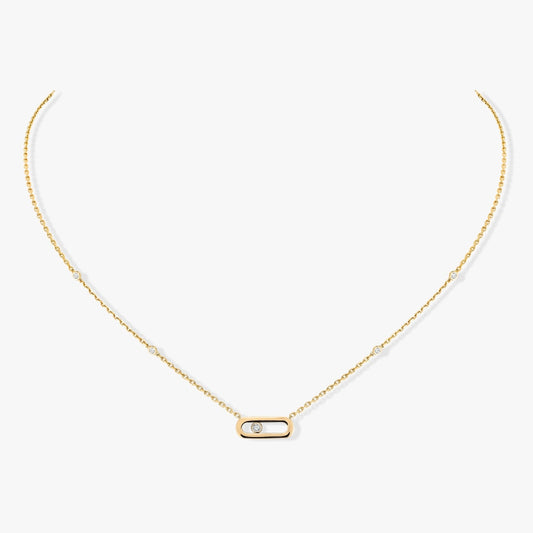 Messika Necklaces - Yellow Gold Diamond Necklace - GOLD MOVE