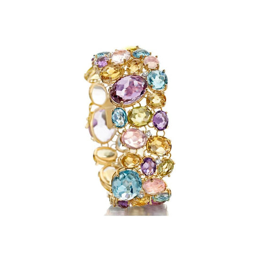 NANIS - 18K Yellow Gold and Multi-Colored Quartz Bracelet |