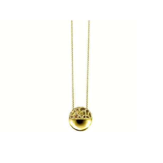 NANIS - 18K Yellow Gold Lemon Quartz & Diamond Pendant