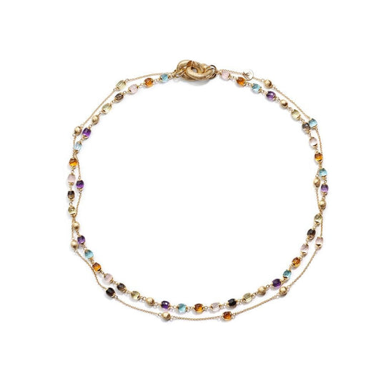 NANIS - 18K Yellow Gold Multi-Colored Quartz Double Strand