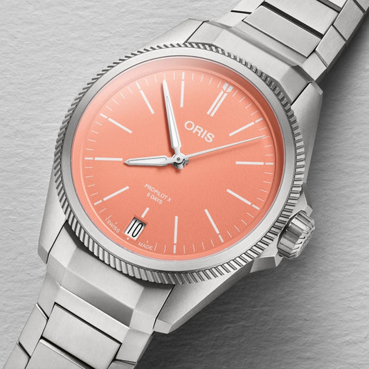 Oris New Watches - ProPilot X Calibre 400 39mm Mens Watch - Orange Dial | LaViano Jewelers