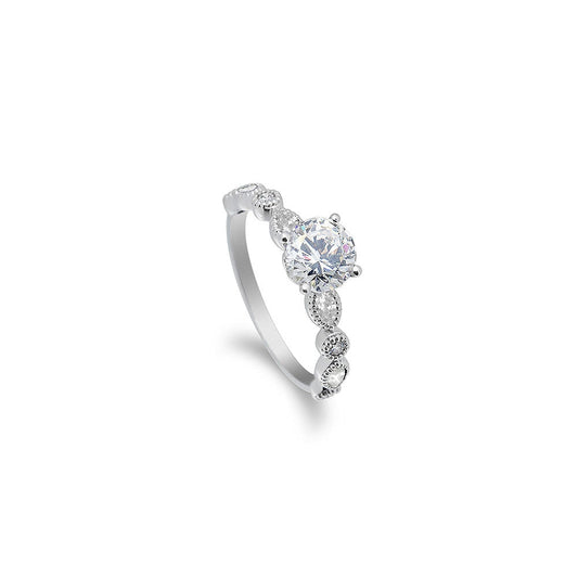 Pe Jay Creations - Platinum and Diamond Semi Mounting |