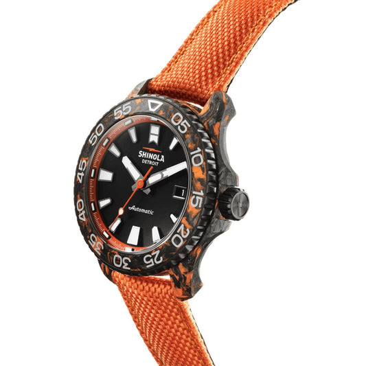 Shinola Watches - The Forged Carbon Monster Automatic Black