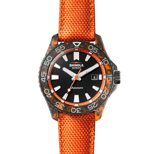 Shinola Watches - The Forged Carbon Monster Automatic Black