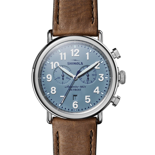 Shinola Watches - The Runwell Chrono British Tan Leather