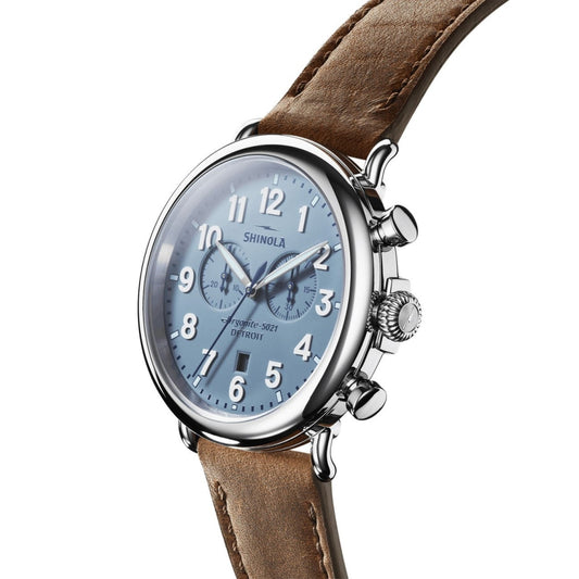 Shinola Watches - The Runwell Chrono British Tan Leather