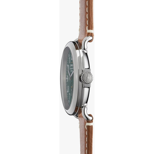 Shinola Watches - The Runwell Green Dial Largo Tan Watch