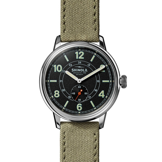 Shinola Watches - The Traveler Subsecond Black Dial Fatigue