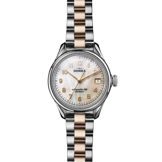 Shinola Watches - The Vinton 32mm White Mother Of Pearl Dial
