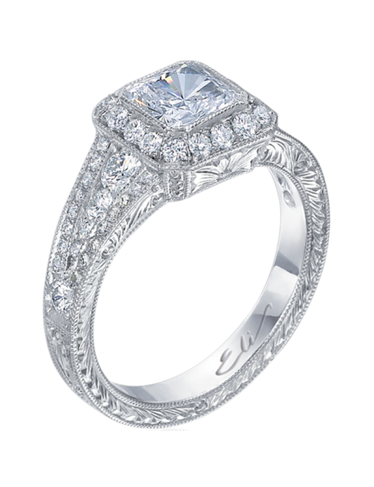 LaViano Fashion Platinum Diamond Semi Mounting Ring