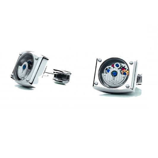 T F Est. 1968 - Stainless Steel Automatic Cufflinks |