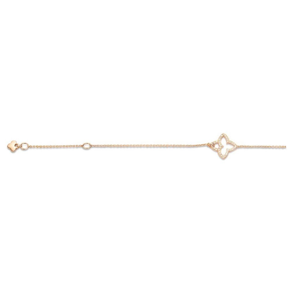 Tirisi Jewelry 18K Rose Gold Diamond & Turquoise Clover