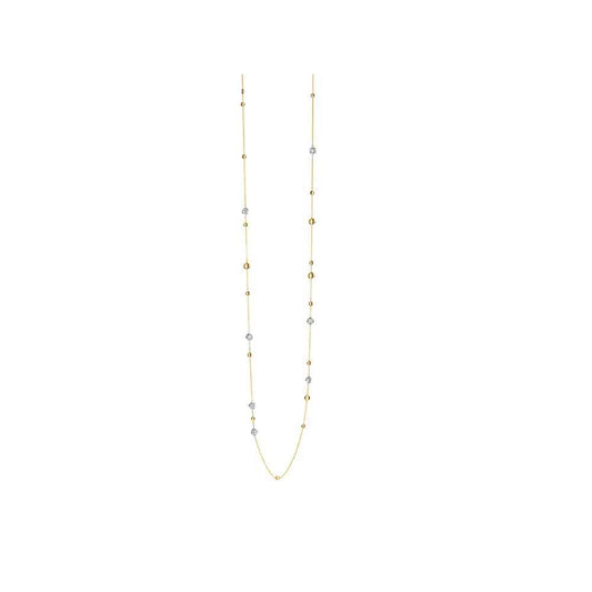 lavianojewelers - 18K Two-Tone Station Necklace | LaViano