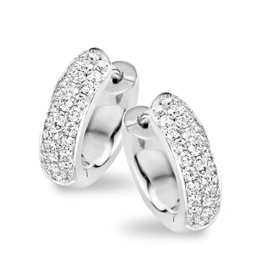Tirisi Jewelry Earrings - 18K White Gold Diamond Earrings |