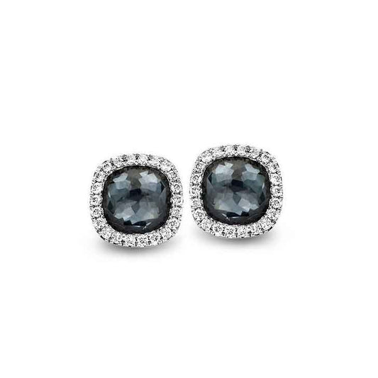 lavianojewelers - 18K White Gold Hematite and Diamond