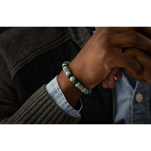 William Henry Bracelets - NEWPORT - BLUE AGATE BB49 BLA |