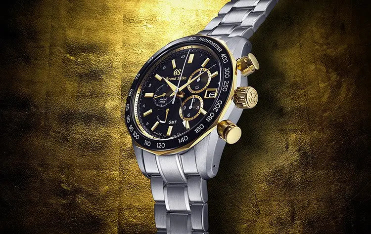 A new Spring Drive Chronograph with gold highlights joins the Grand Seiko Sport Collection.