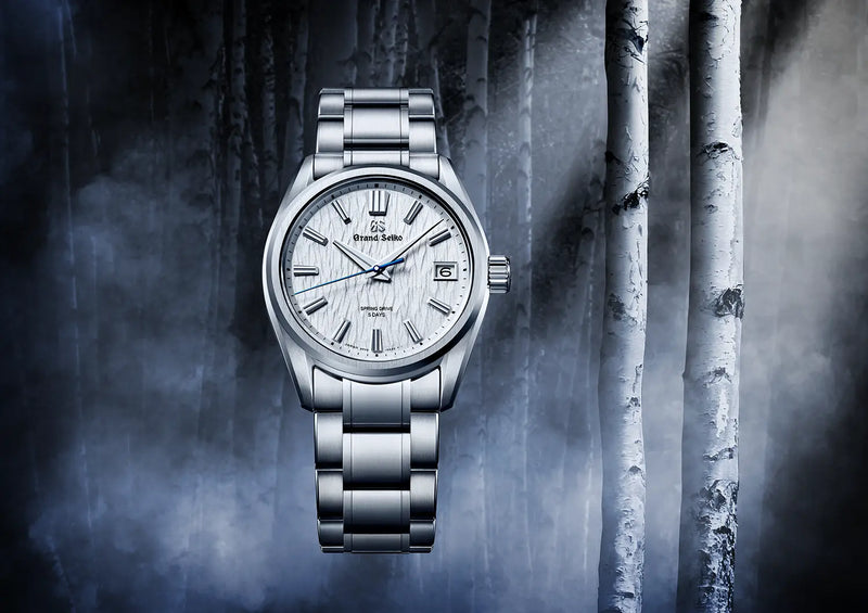 A Spring Drive creation inspired by the white birch tree forests of Japan marks the start of a new collection.