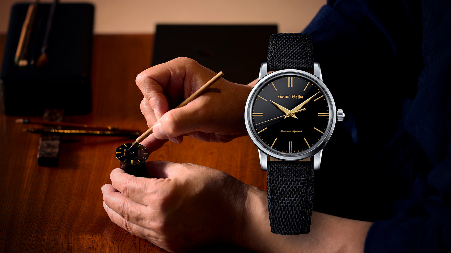 The first Grand Seiko is re-created in Brilliant Hard Titanium