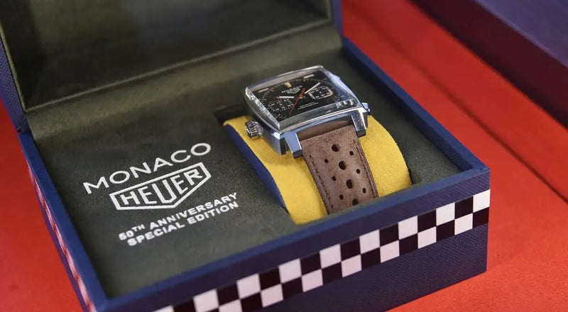 TAG Heuer celebrates 50th anniversary of Monaco watch at Monaco Formula 1 Grand Prix