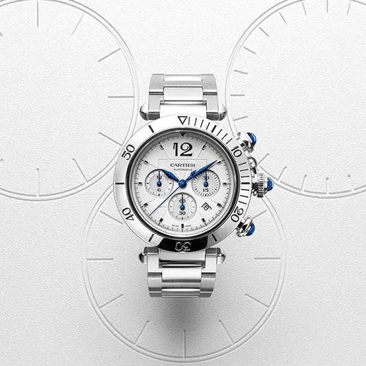 The new Pasha de Cartier chronograph, a watch for those who think big