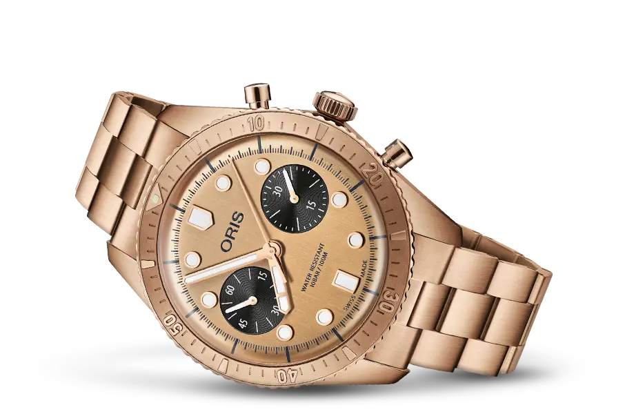 THE ORIS HÖLSTEIN EDITION 2020 IS AN ALL-BRONZE VERSION OF THE THE ORIS HÖLSTEIN EDITION 2020 IS AN ALL-BRONZE VERSION OF THE