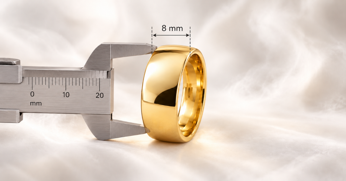 wedding band width