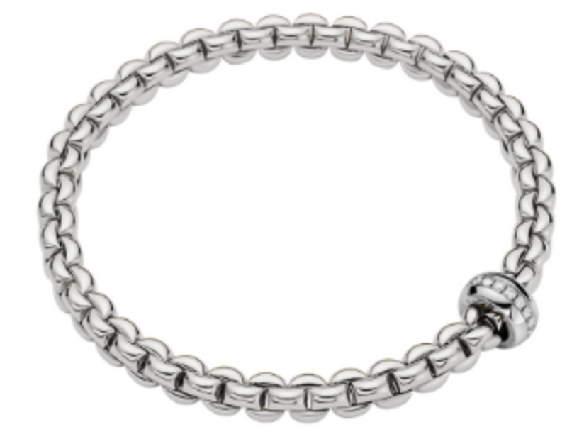 FOPE 18K White Gold and Rose Gold Diamond Bracelet