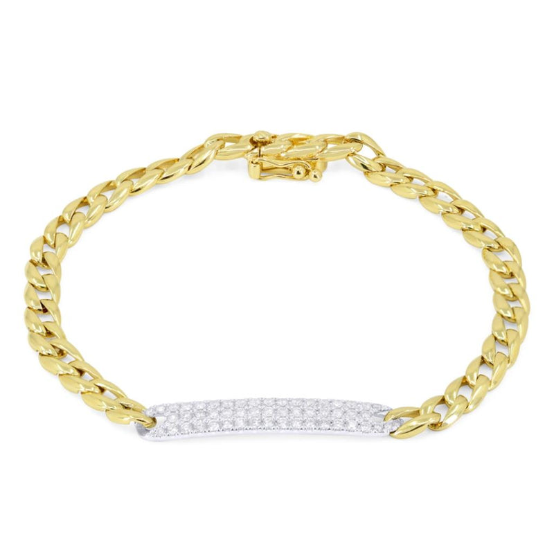 LaViano Fashion 14K Two Tone Diamond Bracelet