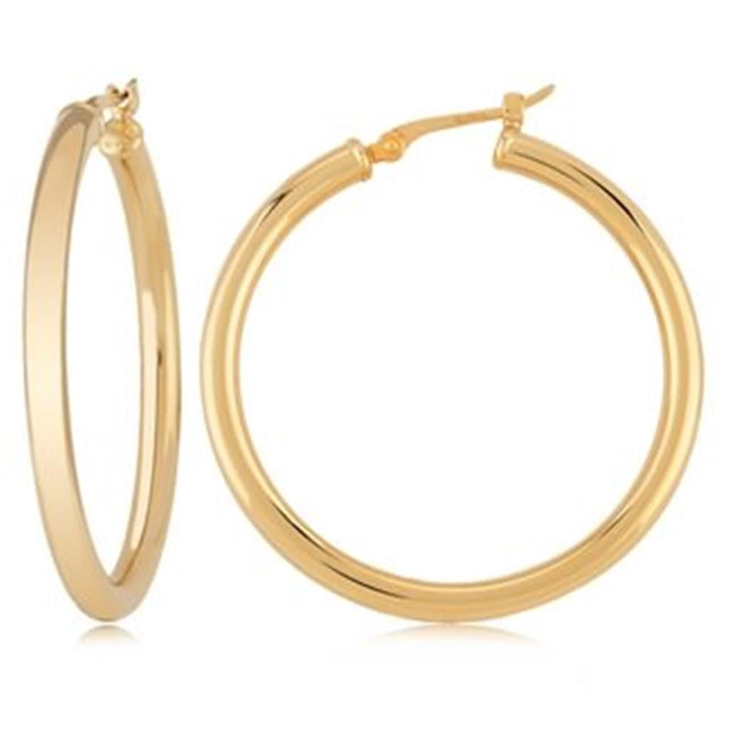 LaViano Fashion 14K Yellow Gold Hoop Earrings
