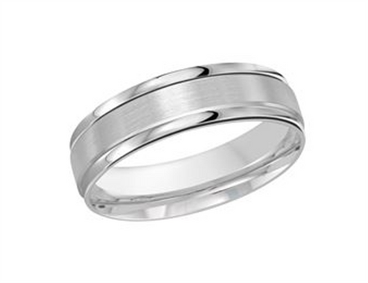 LaViano Fashion Platinum Wedding band 6MM Size 10