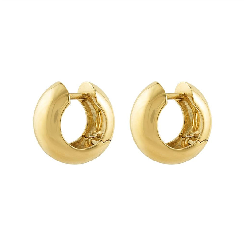 LaViano Fashion 18K Yellow Gold Huggie Earrings