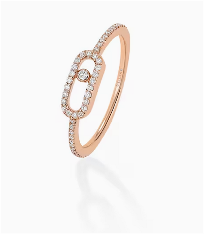 Messika 18K Rose Gold Diamond Move Uno Ring