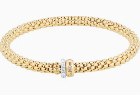 FOPE 18K Yellow Gold Diamond Bracelet