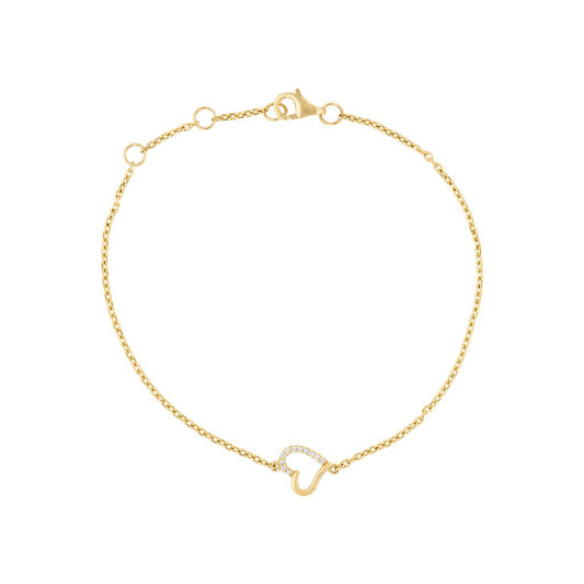 LaViano Fashion 14K Yellow Gold Diamond Bracelet